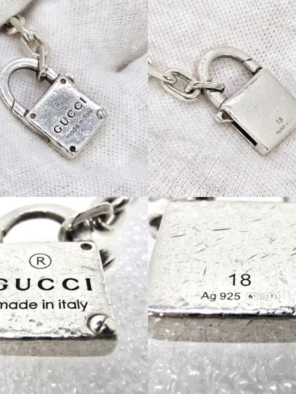 Gucci Trade Mark Chain with Padlock Bracelet 18 - Picture 7 of 9
